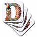 image of set of 8 Ceramic Tile Coasters