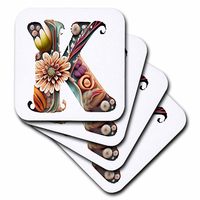 image of set of 4 Ceramic Tile Coasters