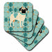 image of set of 8 Ceramic Tile Coasters