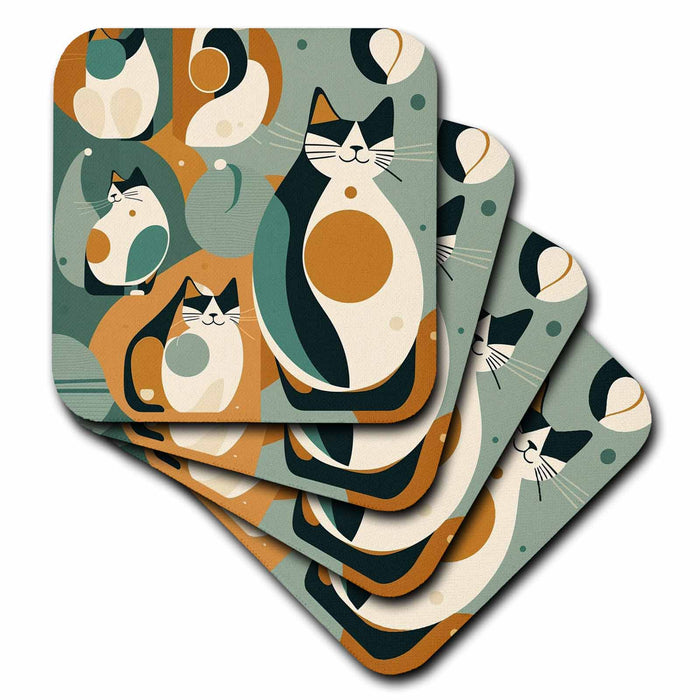 image of set of 8 Ceramic Tile Coasters