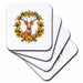 image of set of 8 Ceramic Tile Coasters