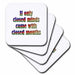 image of set of 4 Ceramic Tile Coasters