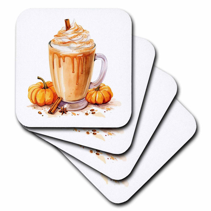 image of set of 4 Ceramic Tile Coasters