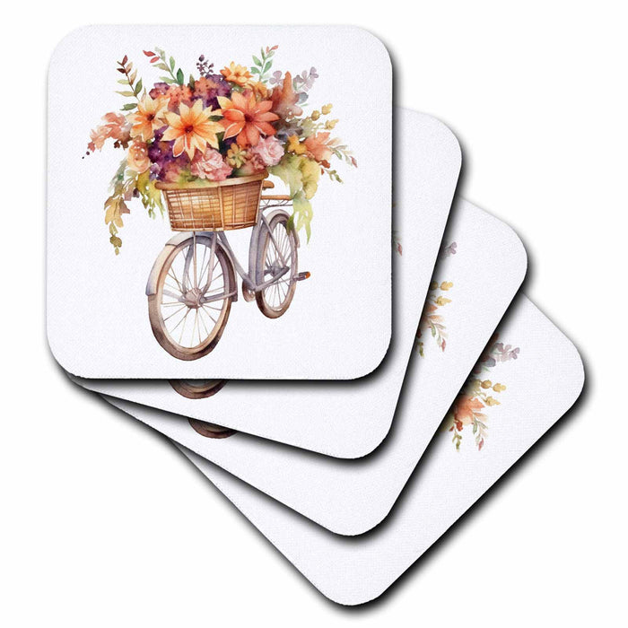 image of set of 4 Ceramic Tile Coasters