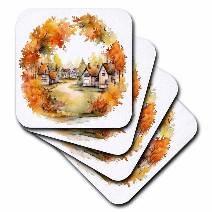 image of set of 8 Ceramic Tile Coasters