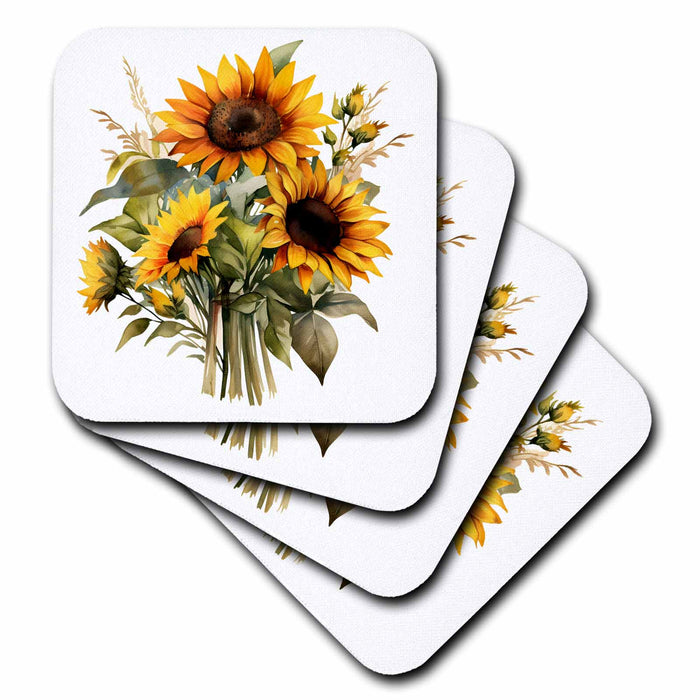 image of set of 4 Ceramic Tile Coasters