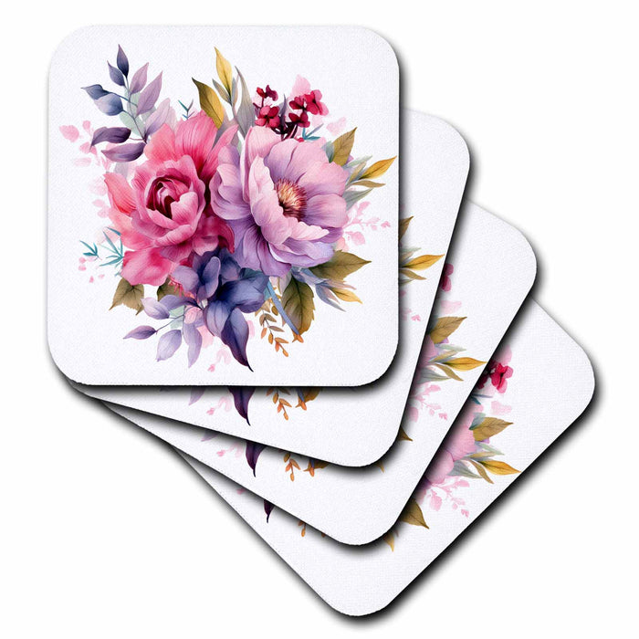 image of set of 4 Ceramic Tile Coasters