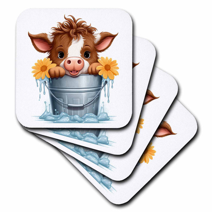 image of set of 8 Ceramic Tile Coasters