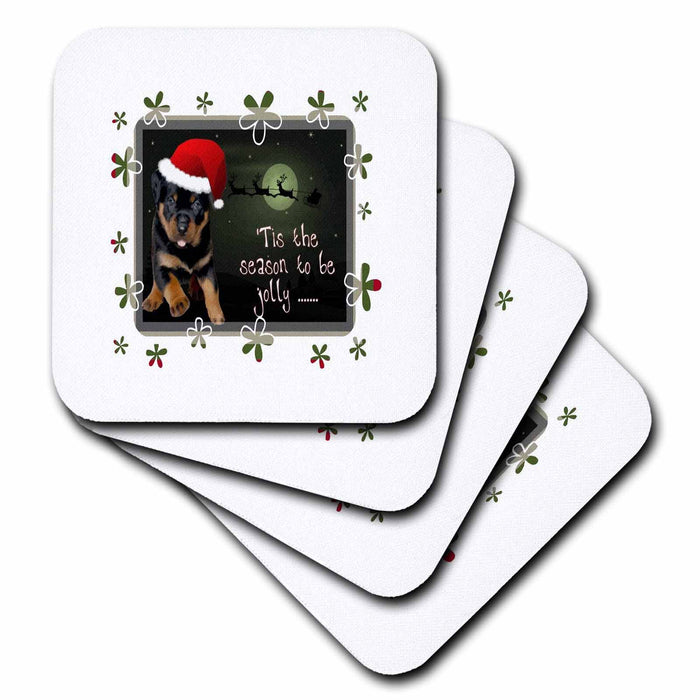 image of set of 4 Ceramic Tile Coasters