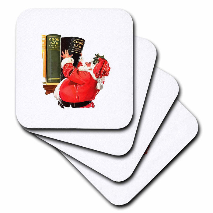 image of set of 4 Ceramic Tile Coasters