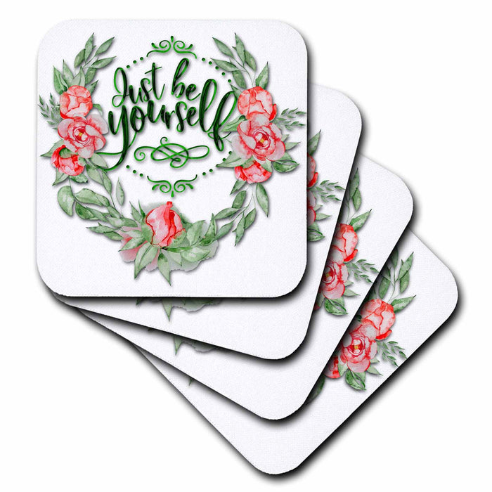 image of set of 4 Ceramic Tile Coasters