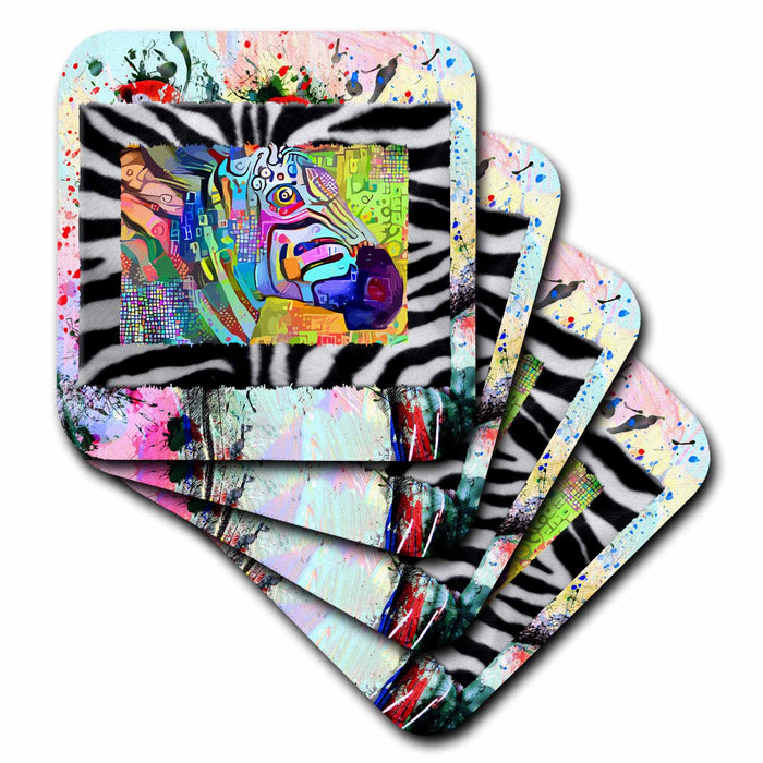 image of set of 8 Ceramic Tile Coasters