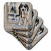 image of set of 4 Ceramic Tile Coasters