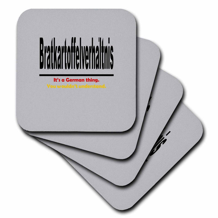 image of set of 4 Ceramic Tile Coasters