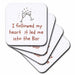 image of set of 4 Ceramic Tile Coasters