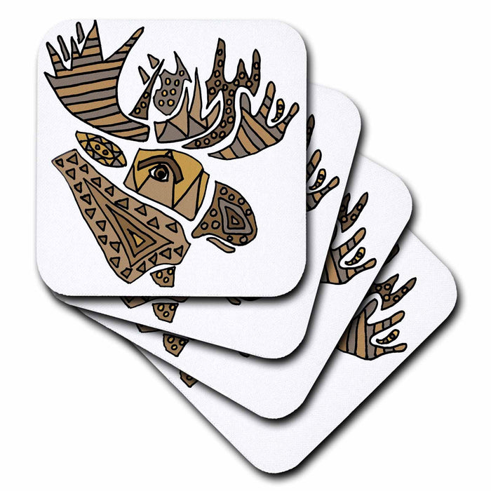 image of set of 4 Ceramic Tile Coasters