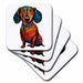 image of set of 4 Ceramic Tile Coasters