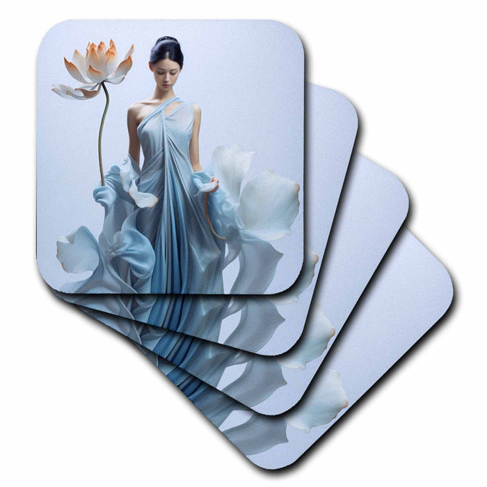 image of set of 8 Ceramic Tile Coasters