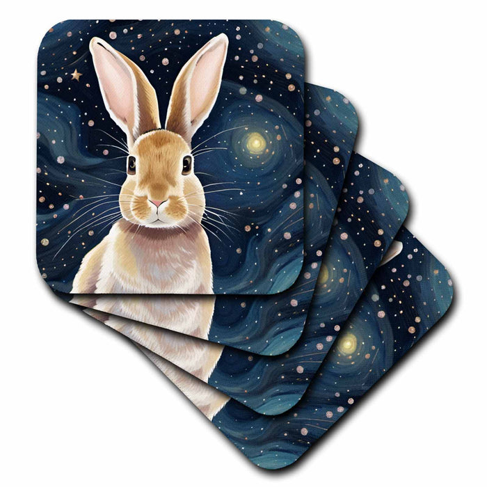 image of set of 4 Ceramic Tile Coasters