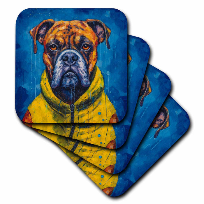 image of set of 4 Ceramic Tile Coasters