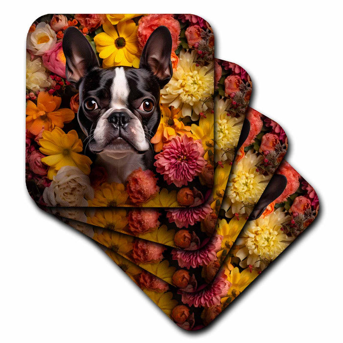 image of set of 4 Ceramic Tile Coasters