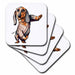 image of set of 4 Ceramic Tile Coasters