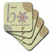 image of set of 8 Ceramic Tile Coasters