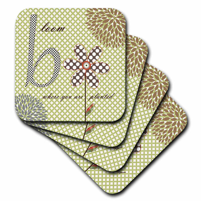 image of set of 4 Ceramic Tile Coasters