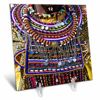 3dRose Danita Delimont - Jewelry - Africa, Kenya, Masai Mara National Reserve, Masai Tribal Necklace. - Desk Clocks