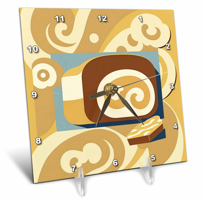 Desk Clock - Culinary art meets mid-century modern aesthetics Craftsman Studios - Mid-Century Modern