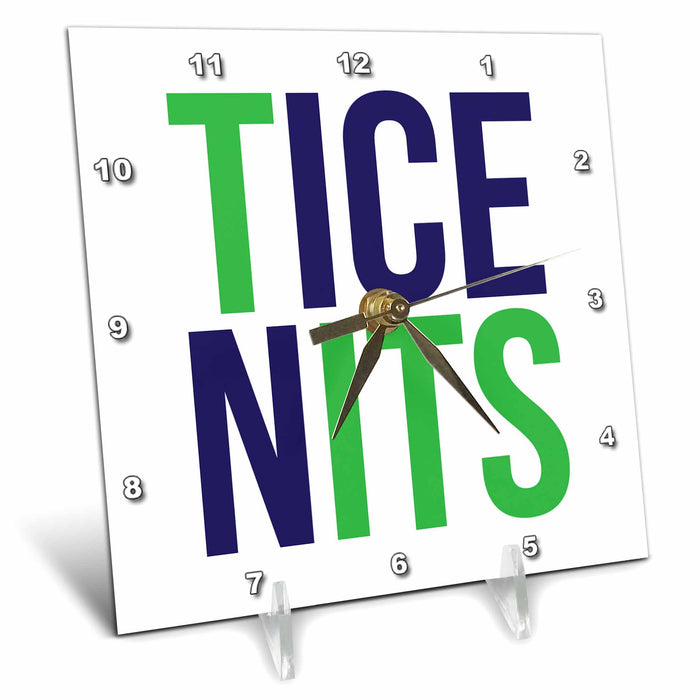 Desk Clock - TICE NITS COLOR Word Scramble