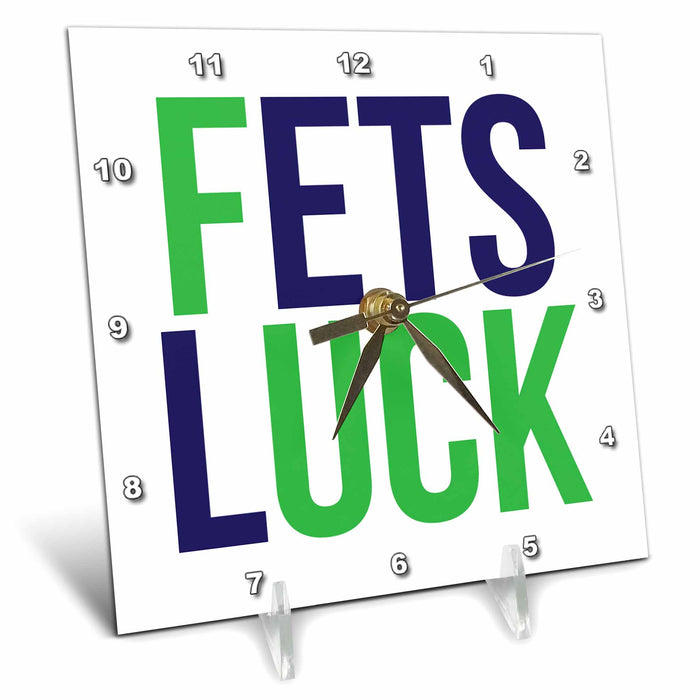 Desk Clock - FETS LUCK COLOR Word Scramble