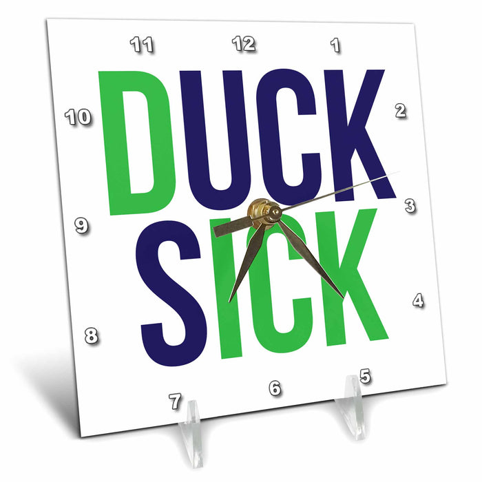 Desk Clock - DUCK SICK COLOR Word Scramble