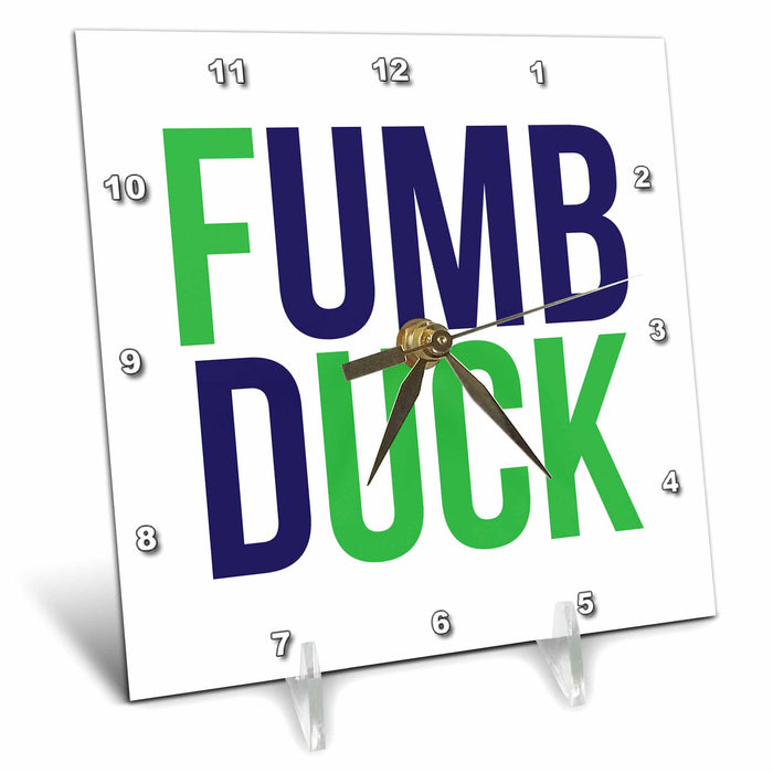 Desk Clock - FUMB DUCK COLOR Word Scramble