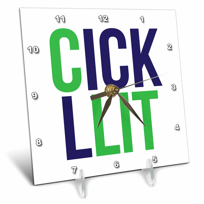 Desk Clock - CICK LLIT COLOR Word Scramble