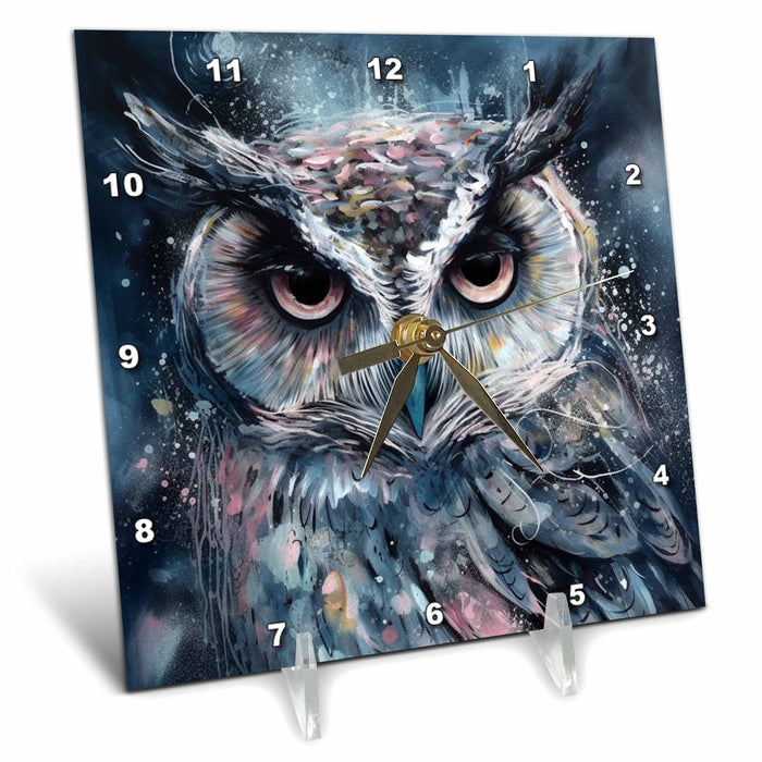 Desk Clock - Owl Birds