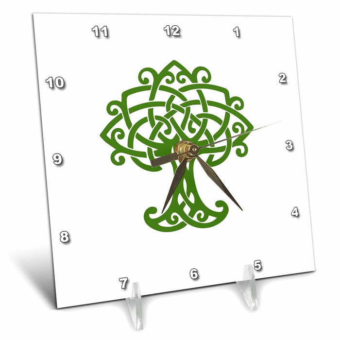 Desk Clock - Tree Of Life Celtic Art Knot Vector Art - Celtic Knots