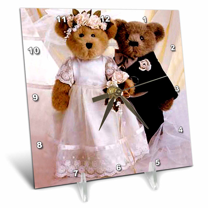 Desk Clock - Wedding Anniversary Personalized