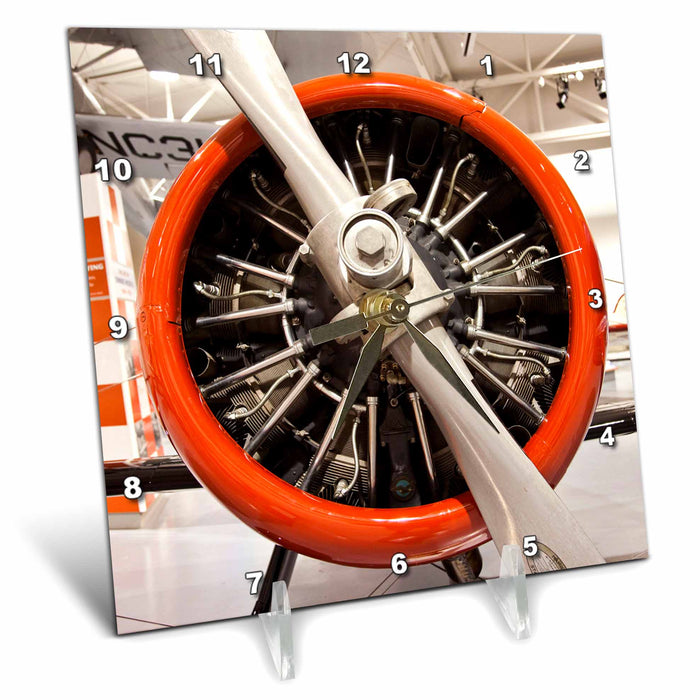 Desk Clock - Weddel-Williams Air Racing Museum, Aviation - US19 WBI0320 - Walter Bibikow Aviation