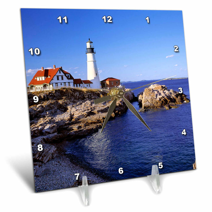 Desk Clock - Maine, Portland Head Lighthouse - US20 RER0011 - Ric Ergenbright Lighthouses