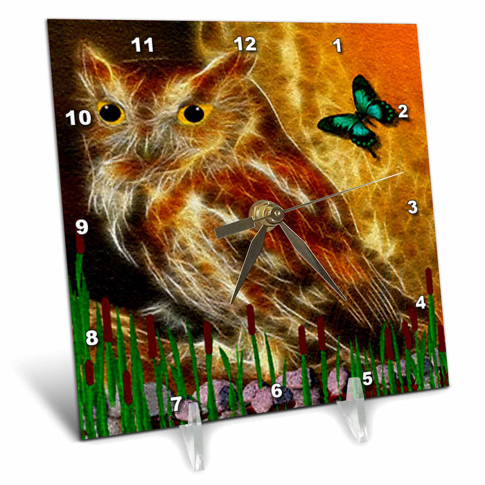 Desk Clock - Mr Owl Wildlife Designs