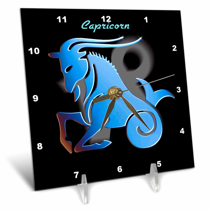 Desk Clock - Capricorn Zodiac Sign Zodiac Signs Horoscope