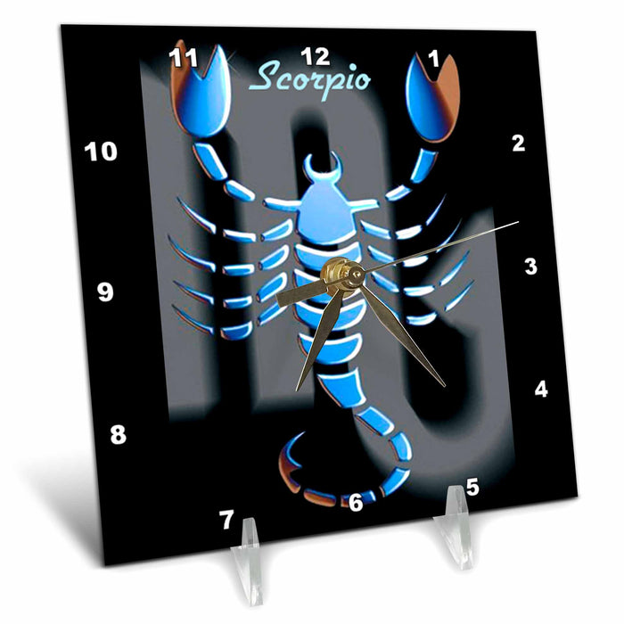 Desk Clock - Scorpio Zodiac Sign Zodiac Signs Horoscope