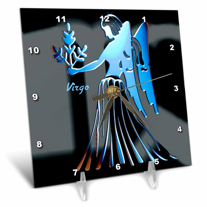 Desk Clock - Virgo Zodiac Sign Zodiac Signs Horoscope