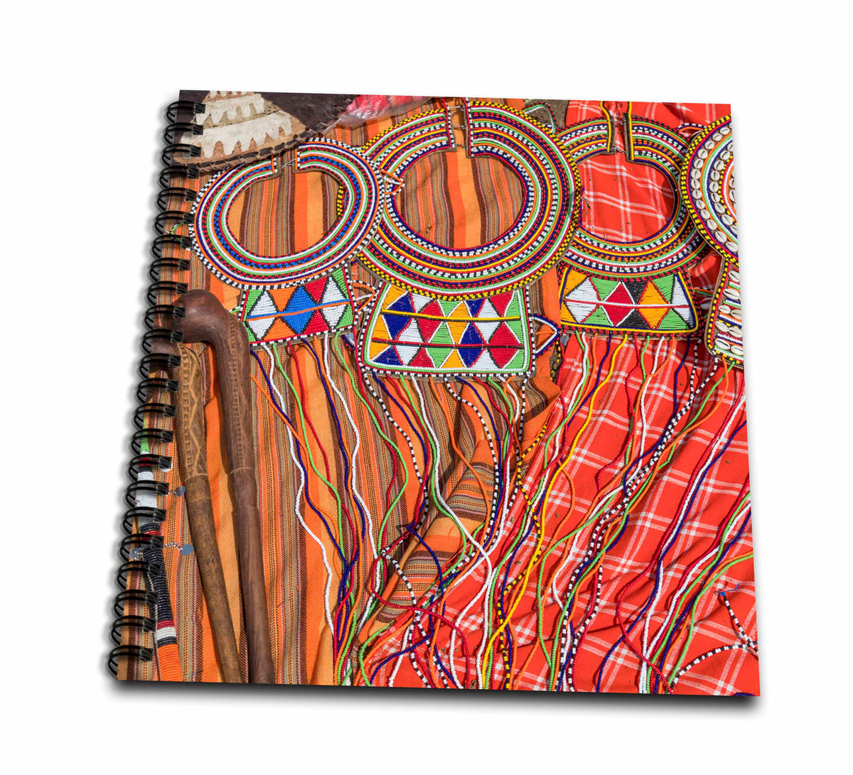3dRose Danita Delimont - Jewelry - Africa, Kenya, Mara Ashnil. Masai Tribal Jewelry and Ornamentation. - Drawing Book