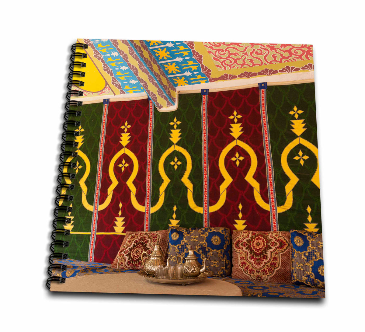 3dRose Danita Delimont - Architecture - Morocco, Dades Gorge. Interior of a traditionally Decorated Tea Room. - Drawing Book