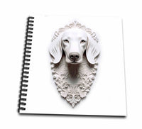 3dRose CR Media - Illustrations - 3D Papercut Design of a Dachshund - Drawing Books (db-383360)