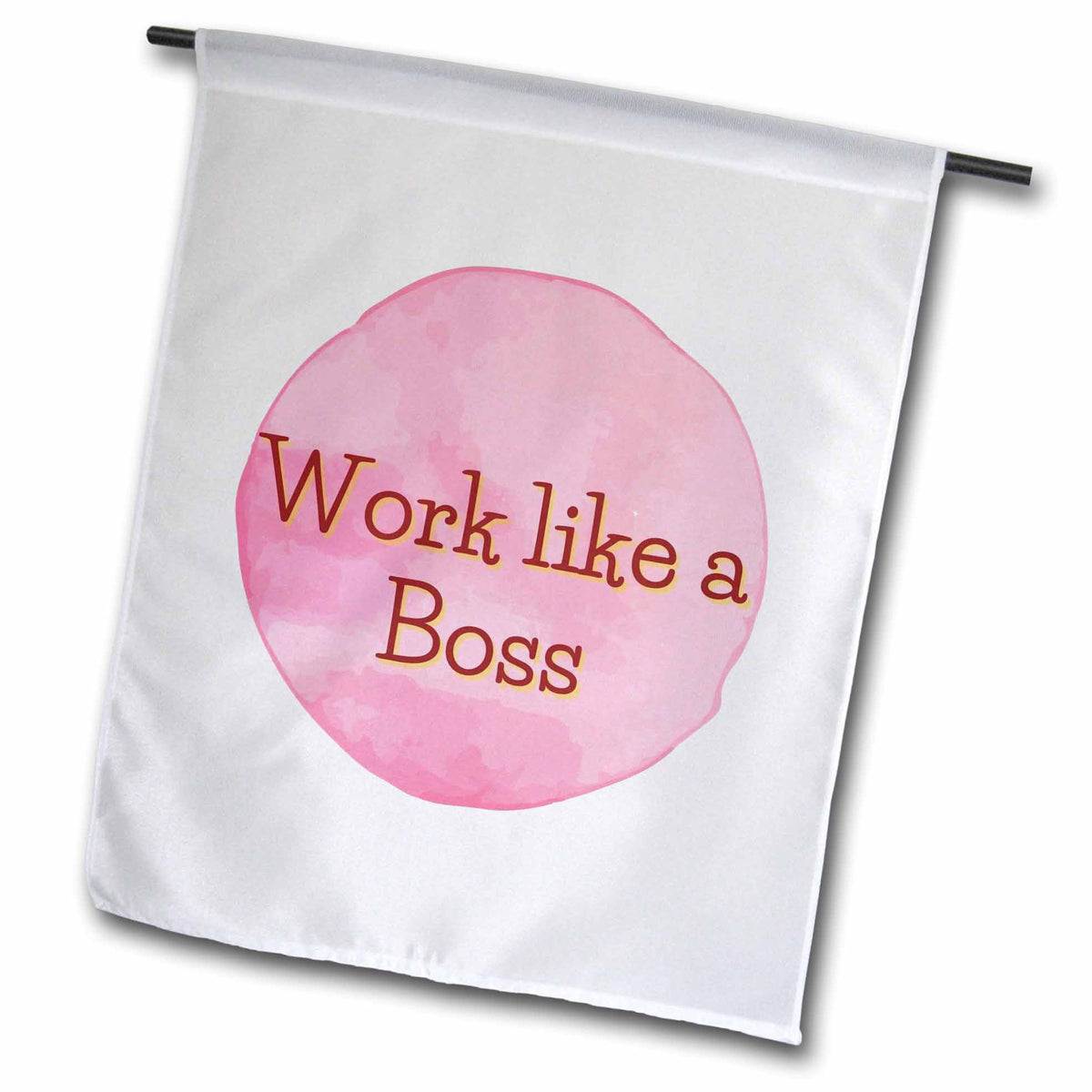 3dRose Mary Aikeen- Quotes About Woman - Simple Text of Work Like a Boss - Flags (fl-385044)