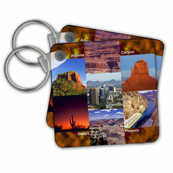 Key Chain - Arizona Landscape Collage Arizona