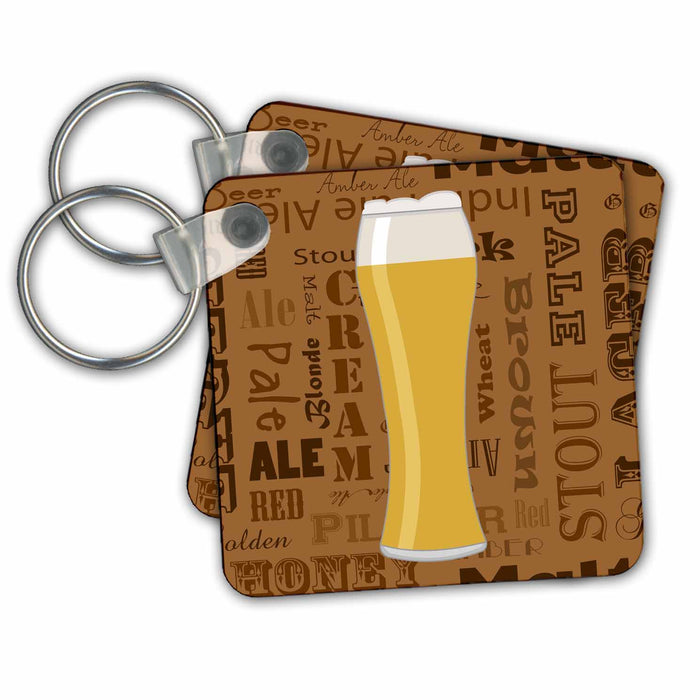 Key Chain - Beer Lover Series Weizen Designs Food and Drink